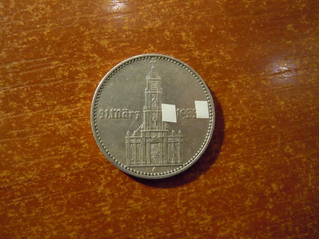 2 марки 1934г(E) Германия, 7,94гр, серебро, тираж 373 тыс.шт.