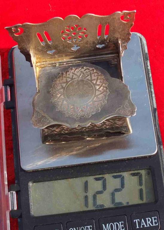 царская серебряная солонка, серебро 84 проба, Императорская Россия