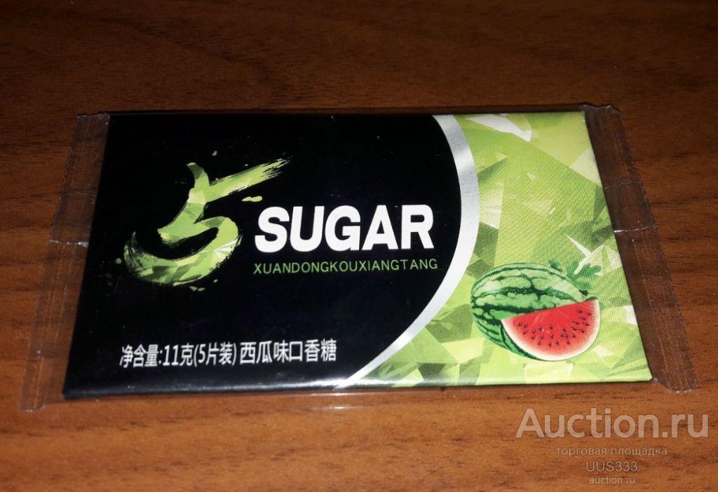 Жевательная резинка 5 SUGAR арбуз. Китай