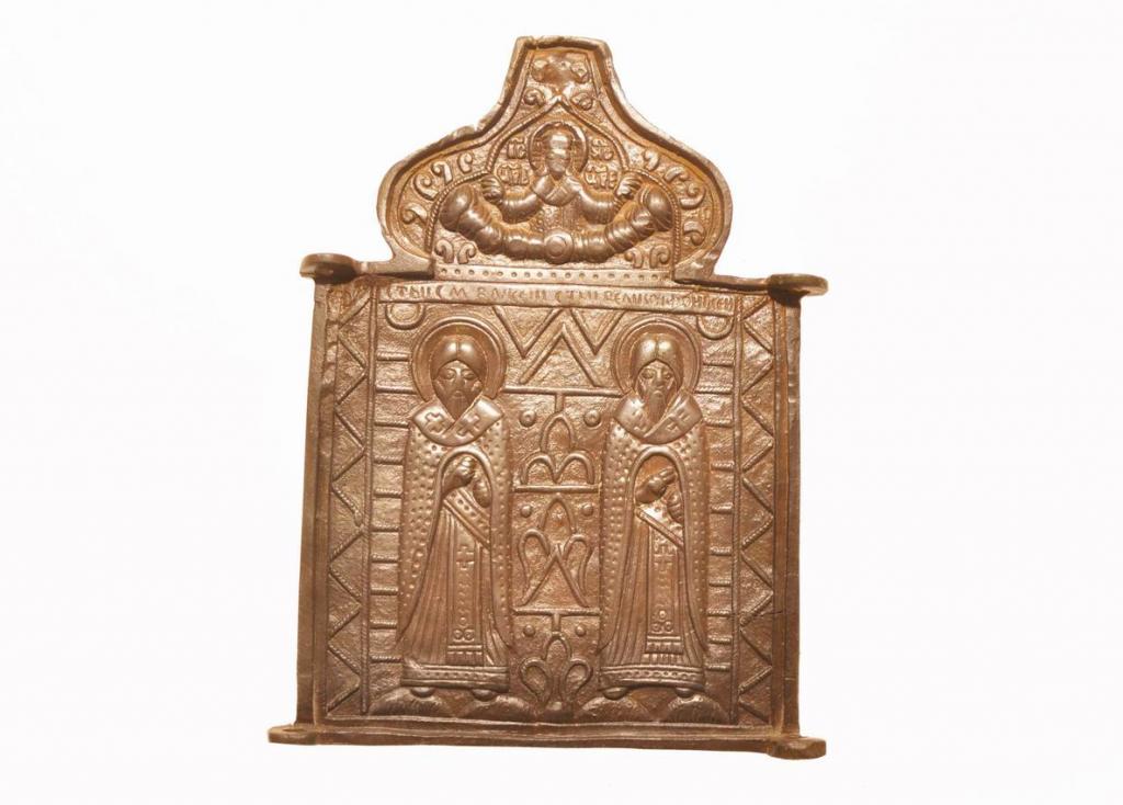 Икона-Складень Святители Власий Севастийский и Афанасий Великий