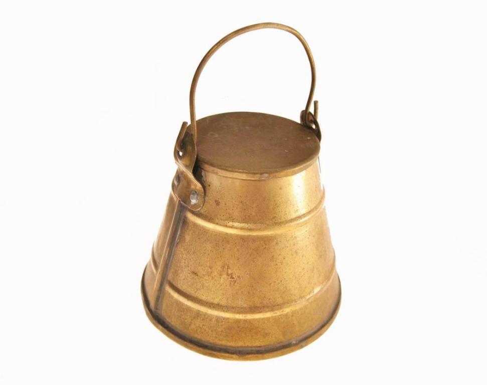 Медное ведро для угля середины XIX века