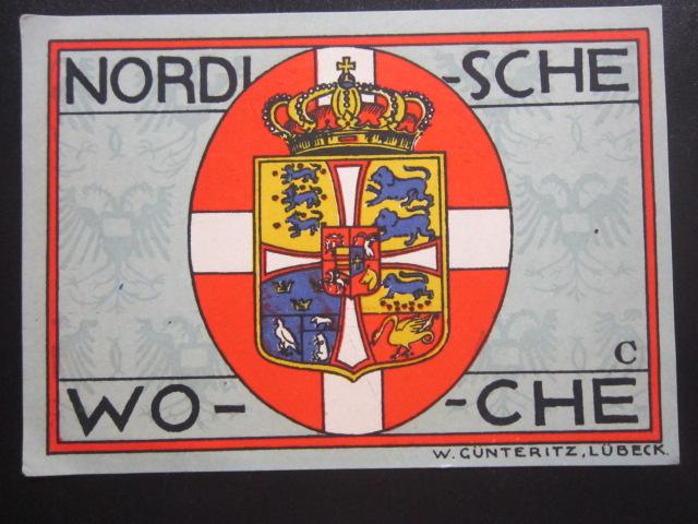 ГЕРМАНИЯ НОТГЕЛЬД    50  ПФЕННИГОВ     LUBECK