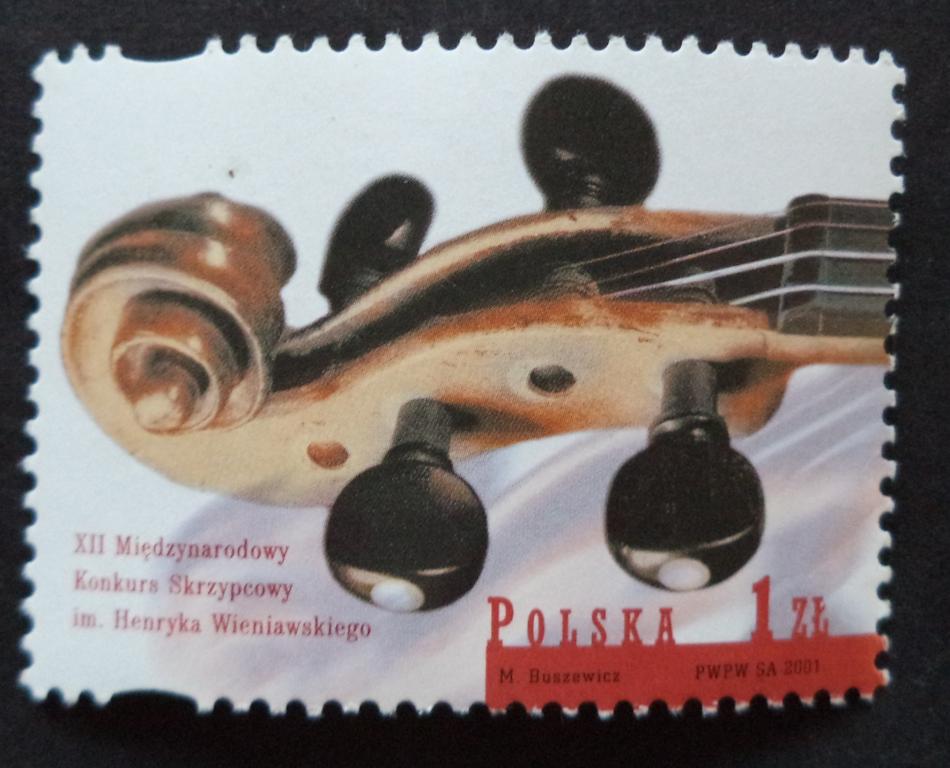 Польша  2001 г.  Конкурс скрипачей. Музыка  **   Л.13