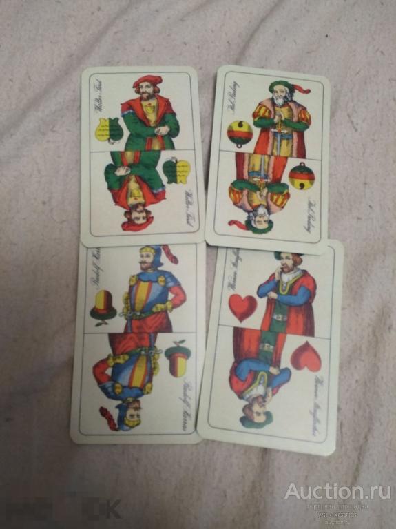 Игральные карты немецкие масти времена года Германия колода 
