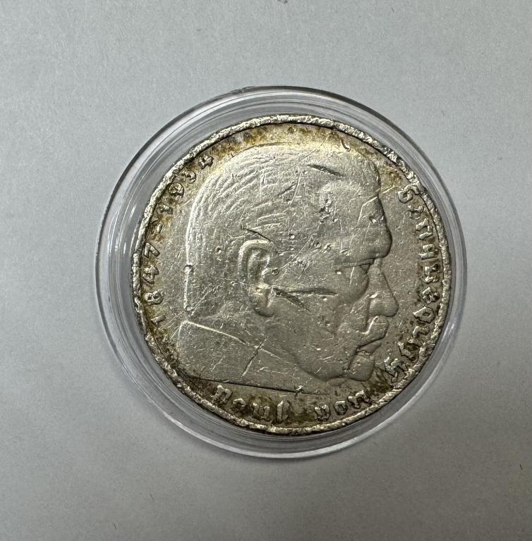Германия 5 марок 1936 СЕРЕБРО