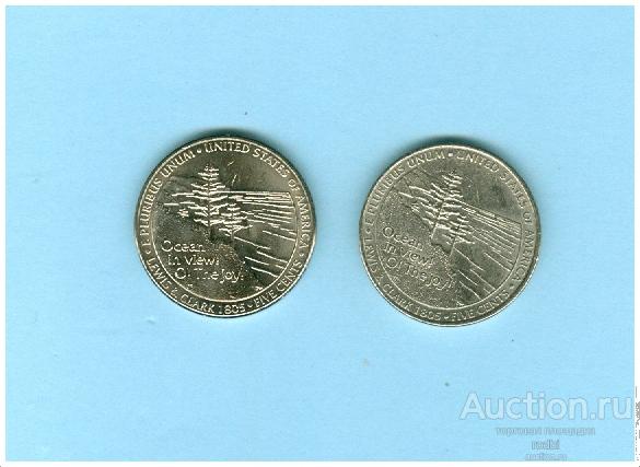 Монеты Five cents USA 2005 г.–P и D. Цена за обе.