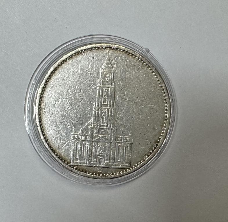 Германия 5 марок 1935 Кирха СЕРЕБРО