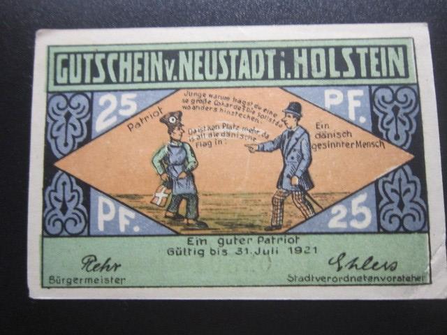 ГЕРМАНИЯ НОТГЕЛЬД    25  ПФЕННИГОВ         Neustadt i. Holstein