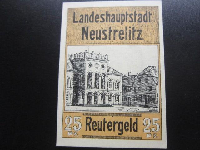 ГЕРМАНИЯ НОТГЕЛЬД    25  ПФЕННИГОВ     NEUSTRELITZ