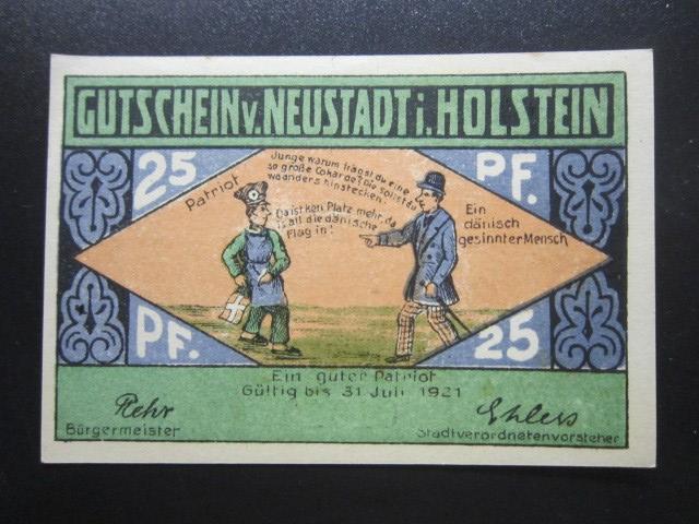 ГЕРМАНИЯ НОТГЕЛЬД    25  ПФЕННИГОВ         Neustadt i. Holstein