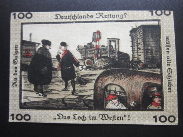 ГЕРМАНИЯ НОТГЕЛЬД    100  ПФЕННИГОВ       Neugraben-Hausbruch