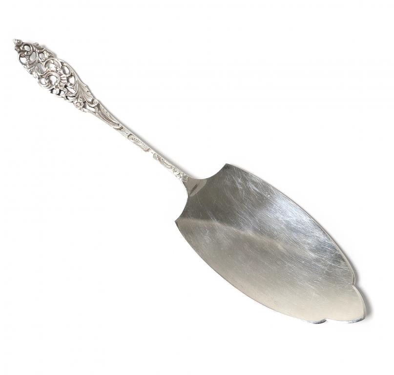 Серебряная сервировочная лопатка.  Голландия, 1947 год.