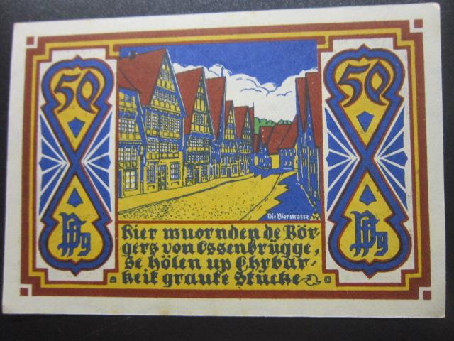ГЕРМАНИЯ НОТГЕЛЬД    50  ПФЕННИГОВ     OSNABRUCK