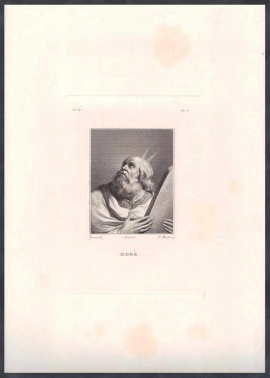 [Иудаика] Израиль. Пророк Моисей, середина XIX века.