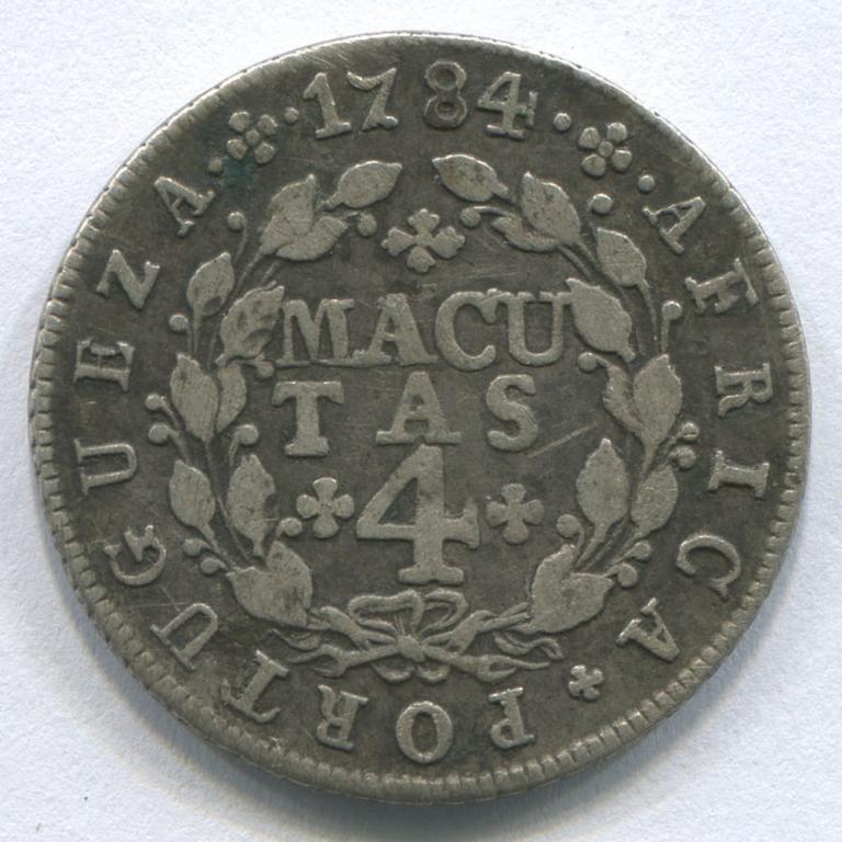 АНГОЛА 4 МАКУТЫ 1784 VF(Довольно редкая)