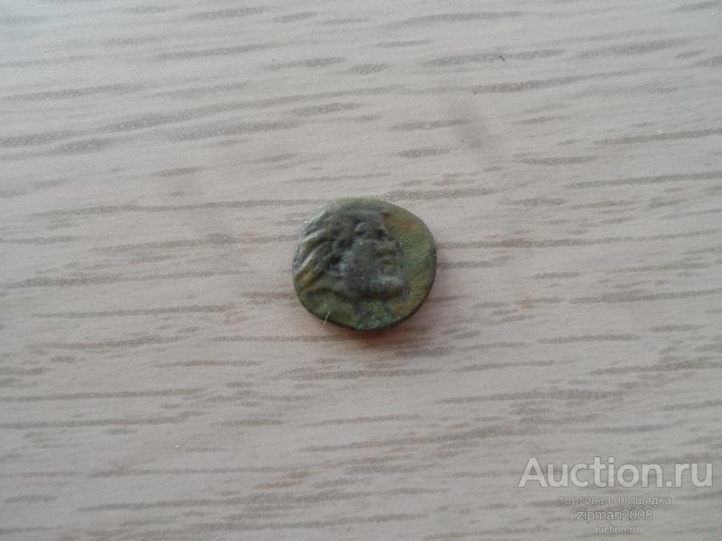 Лепта Левкон I Сатир / Голова барана ПАНТИКАПЕЙ БОСПОР
