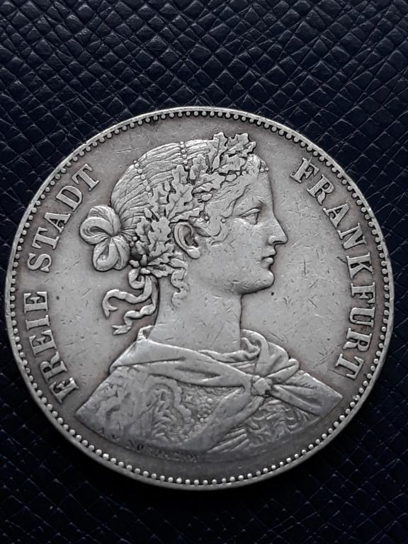 Германия Франкфурт талер 1859 КМ 360
