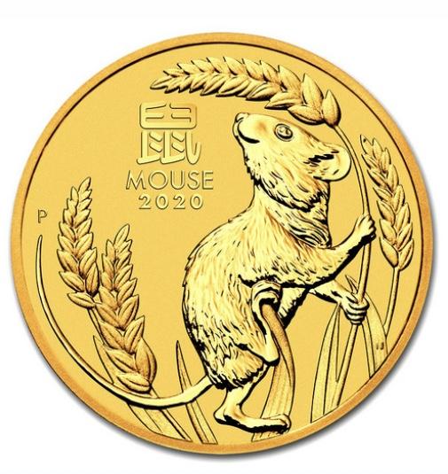 Австралия. 2020 г. Год мыши. 100$. Лунар -3. 9999.