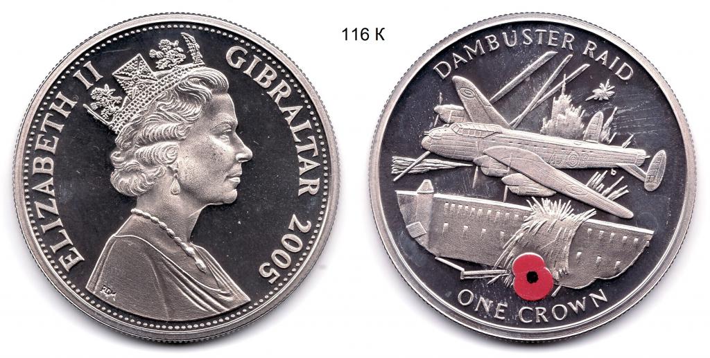 Гибралтар. 1 крона. 2005 год.