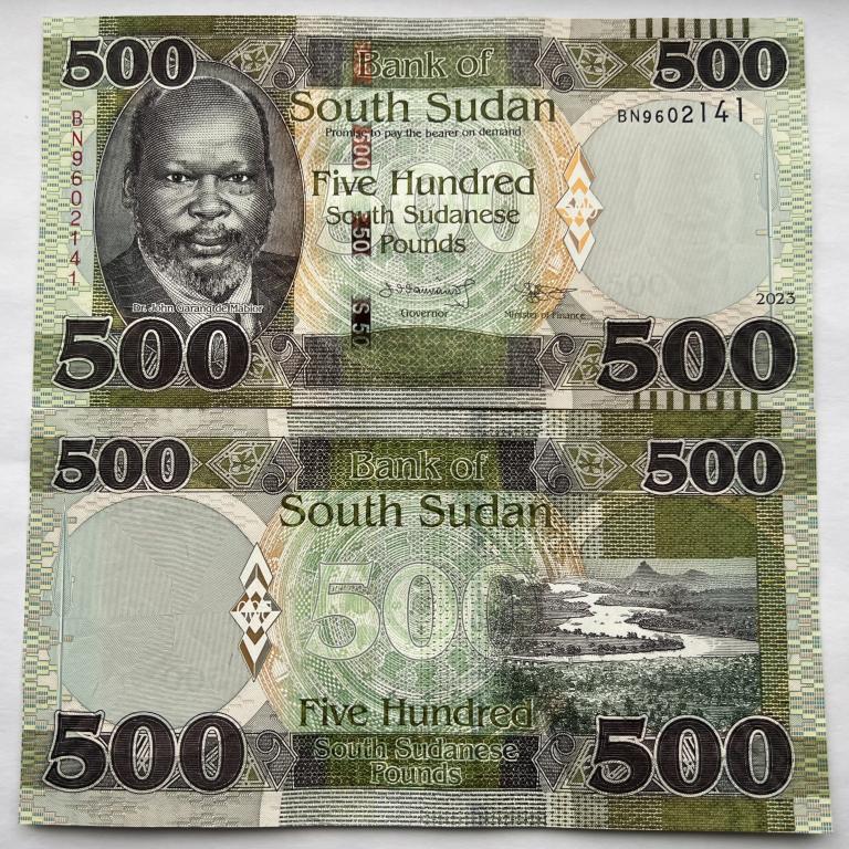 ЮЖНЫЙ СУДАН 500 ФУНТОВ 2023 ГОД UNC