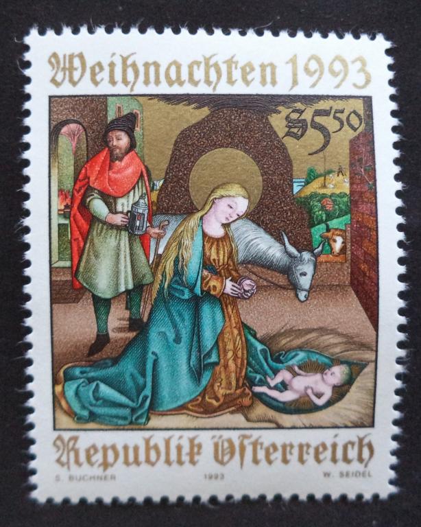 Австрия 1993 г.  Рождество . Религия **   Л.11