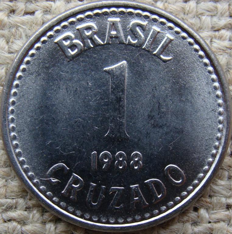 Бразилия 1 крузадо 1988 год