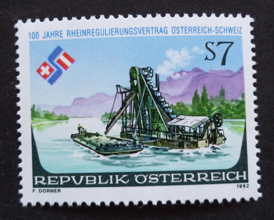 Австрия 1992 г.  Раздел Рейна  **   Л.11
