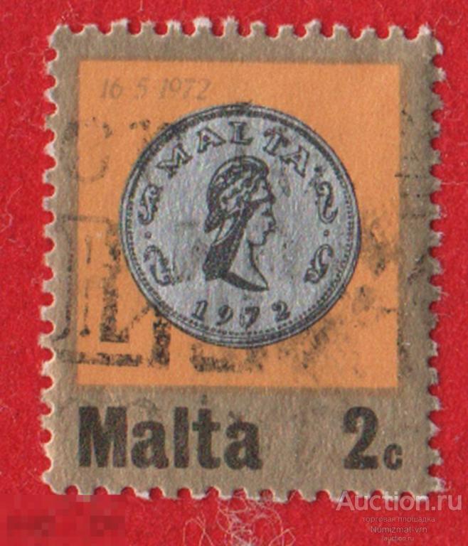Марка Мальта 1972 год. Монеты Мальты. Монеты на Марках. Раритеты!
