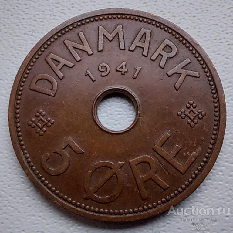 Фарерские острова 5 эре 1941 Фареры Британская оккупация 2-я мировая война R