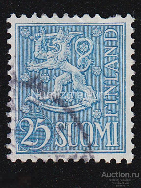 Марка Финляндия. 1977 г. Финляндия стандарт. Герб. Геральдика. Гербы и флаги. Символика государства3