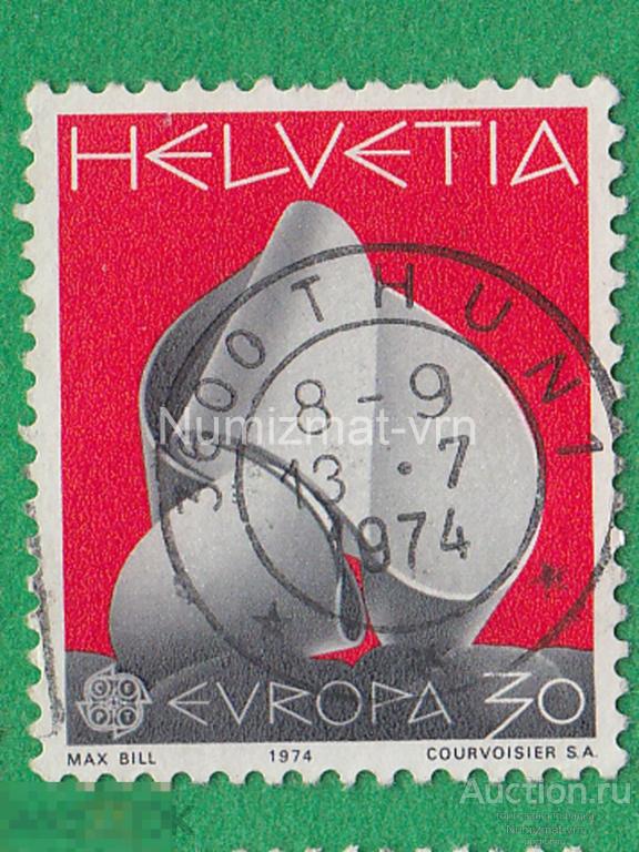 Марка Швейцария. 1974 г. Europa - CEPT 1974
