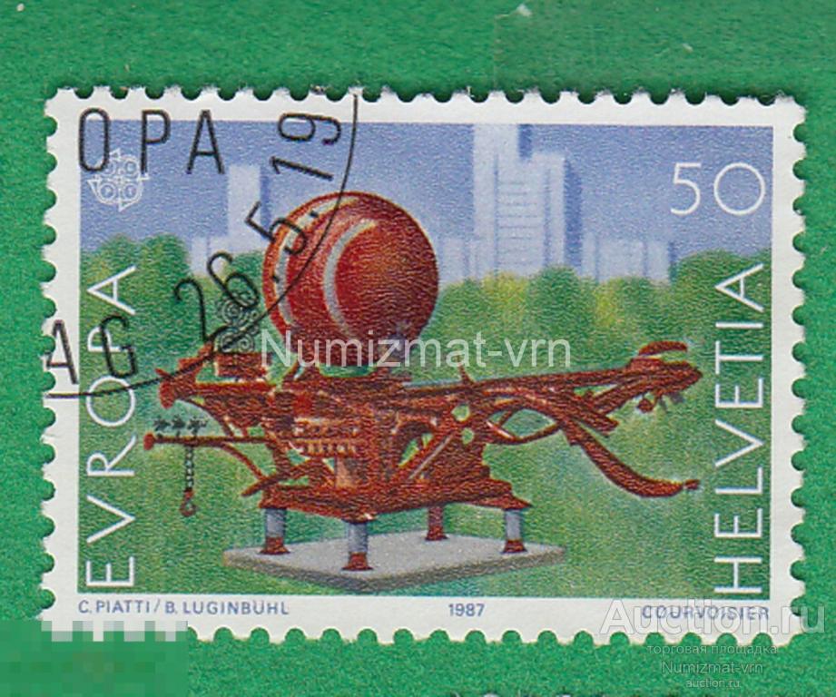 Марка Швейцария. 19887 г. Europa - CEPT 1987.
