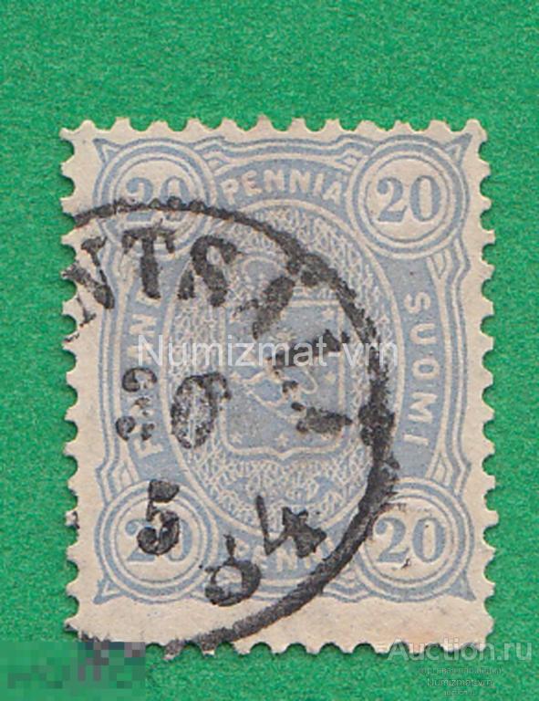 Марка Финляндия. 1930 г. Финляндия стандарт. Герб. Геральдика. Гербы и флаги. Символика государства4