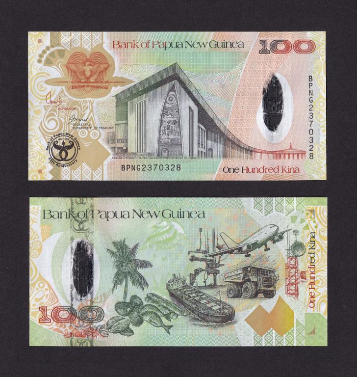 Папуа Новая Гвинея 2008г 100 кина UNC (Pick 37)