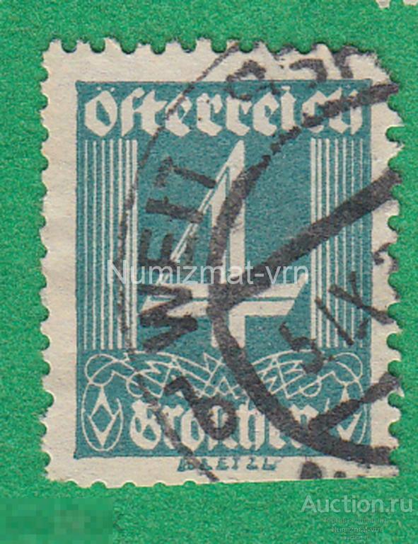 Марка Немецкая Австрия. 1925 г.  Österreich Deutsch-Österreich. Редчайший экземпляр! Раритет!
