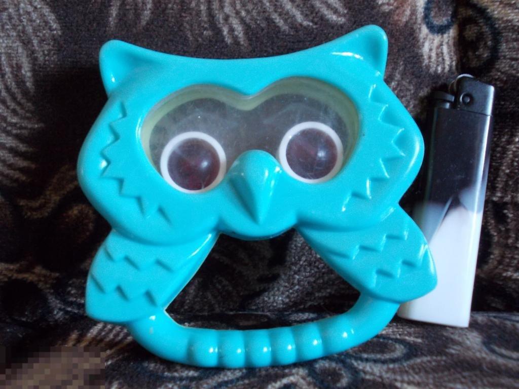 Погремушка СОВА рубиновые глаза СССР. цена клеймо