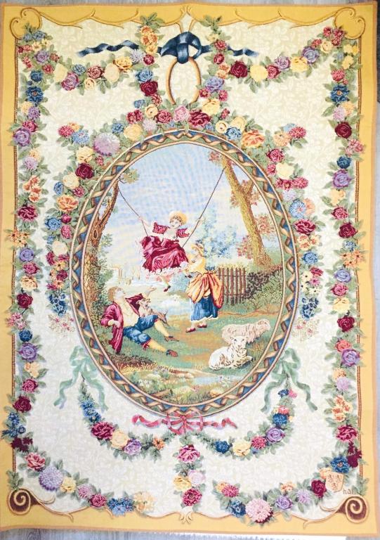 Tapisserie D’ Halluin  Красивейший  Гобелен 95 x 140 см. Франция.