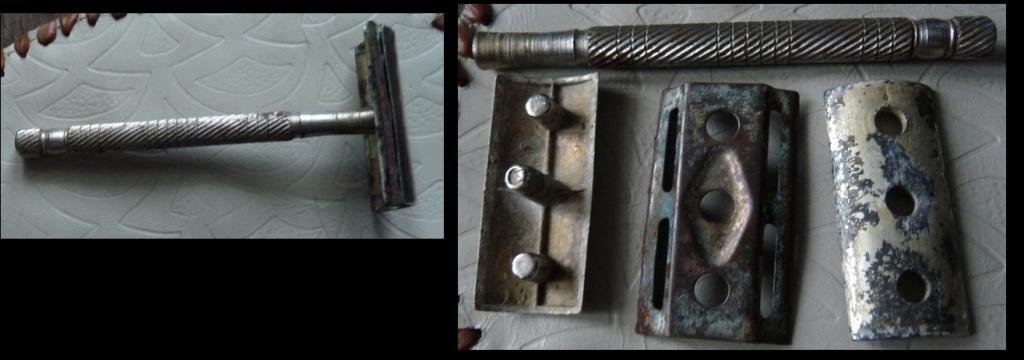 Бритвенный станок из никелированной латуни СССР