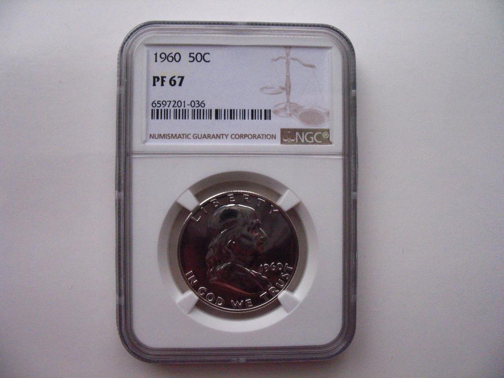 50 центов 1960 года США PROOF 67 американский слаб NGC