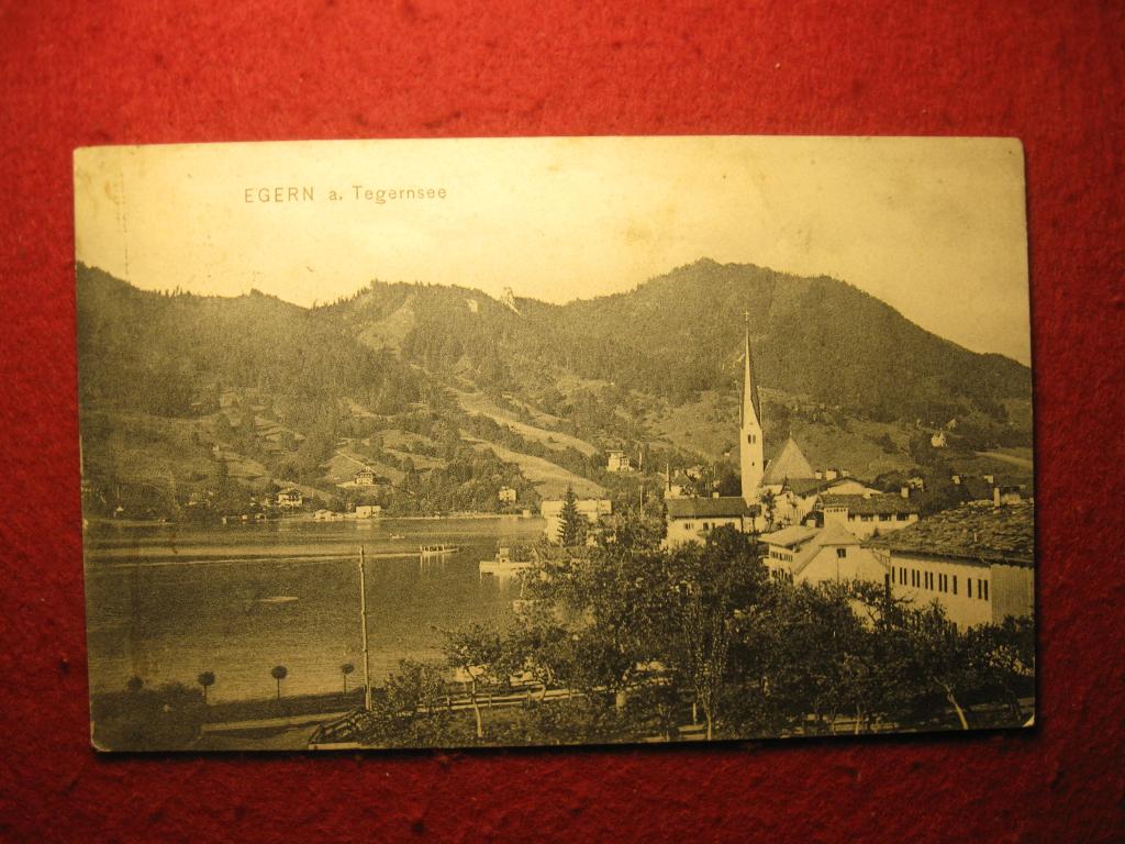 Эгерн у озера Тегернзе, Германия начало XX века, старинная открытка (6.25)