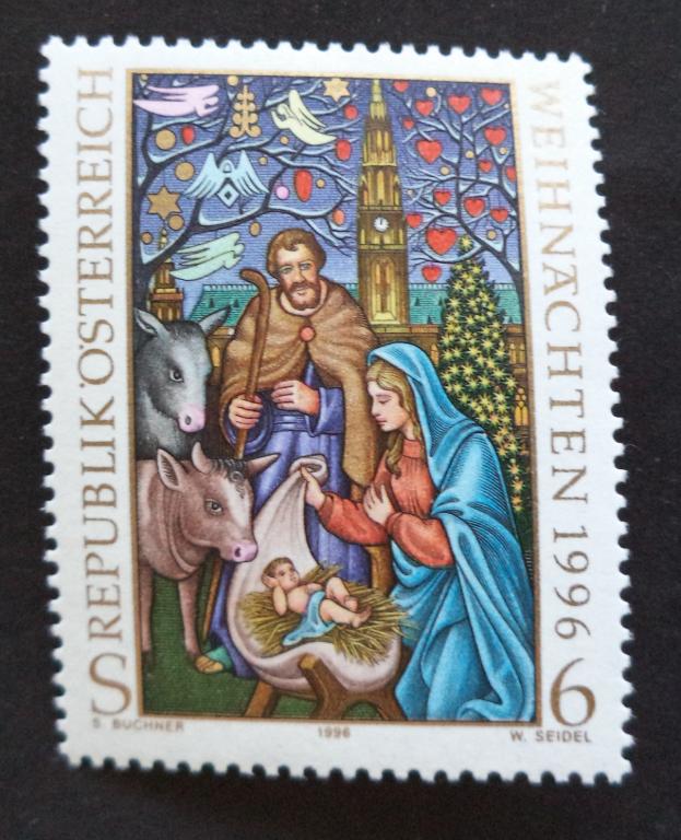 Австрия 1996 г. Рождество . Религия **   Л.9