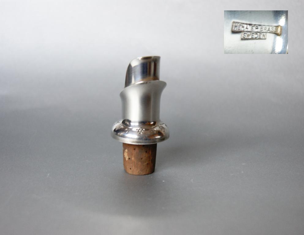 Антикварная посеребренная пробка наливайка mama EP.BRASS SWEDEN