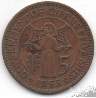 Кипр 5 милс 1955г. 29_1_14