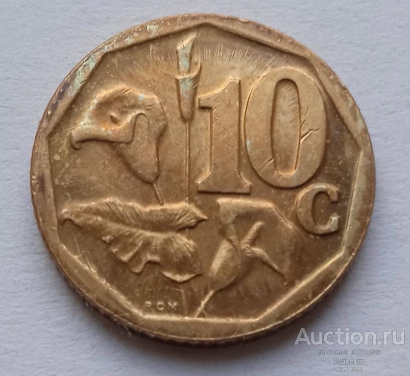 ЮАР 10 центов . 2009 г .