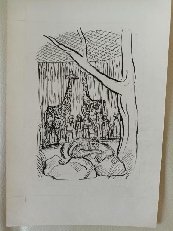 Дувидов В.А. (1932-2000) В зоопарке