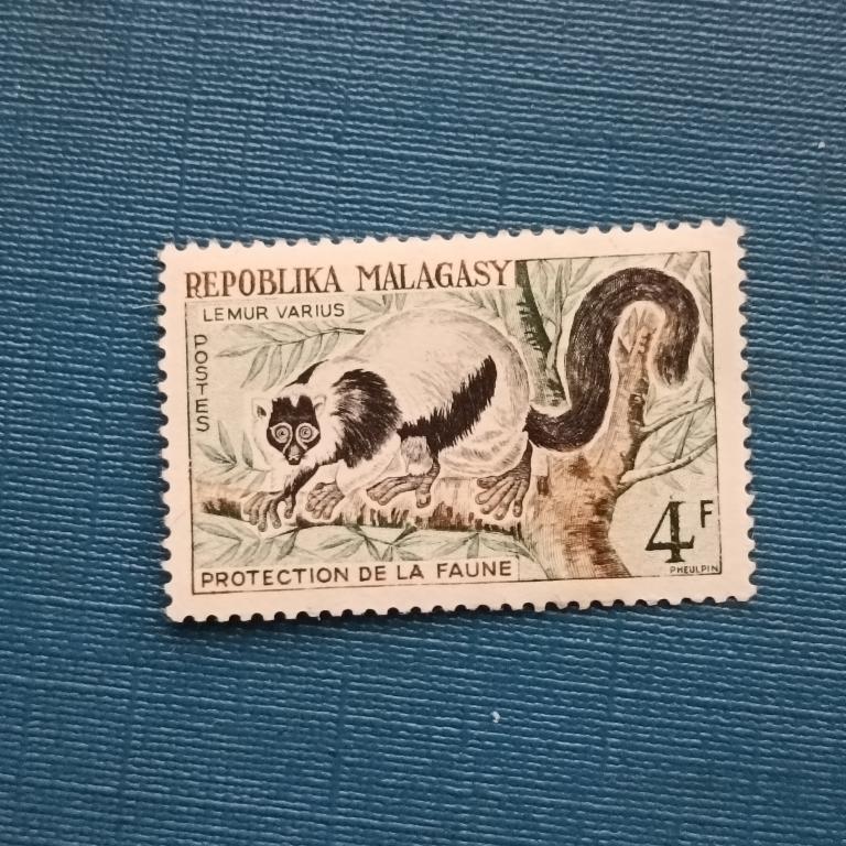 Марка .Малайзия  фауна  альбом 1 лист 1