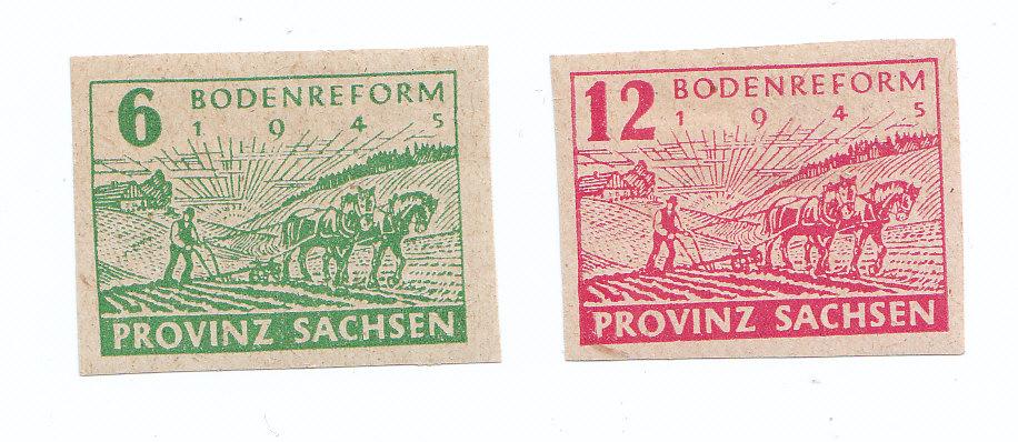 Германия, Саксония 1945 год BODENREFORM PROVINZ SACHSEN.,Земельная реформа, РАРИТЕТ,