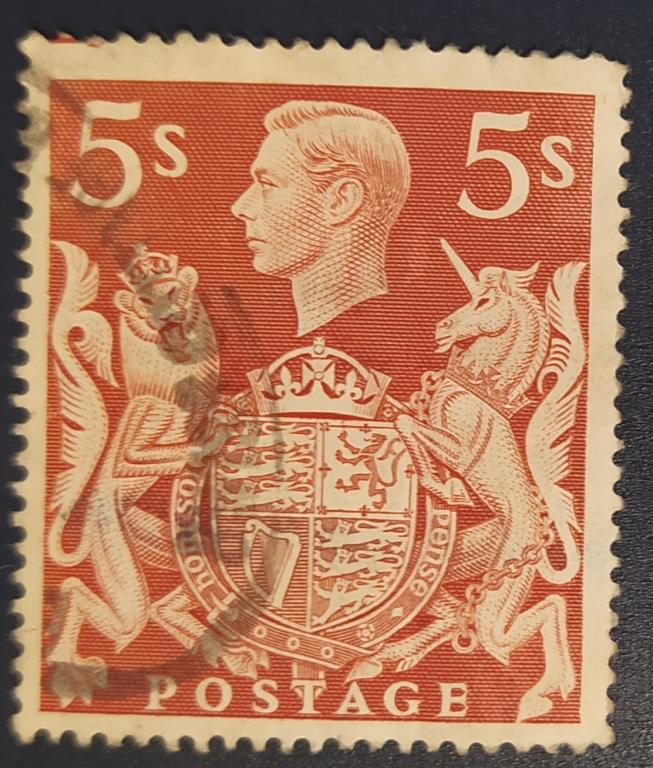 Великобритания 1939 Mi# 213 стандарт Георг VI  гаш