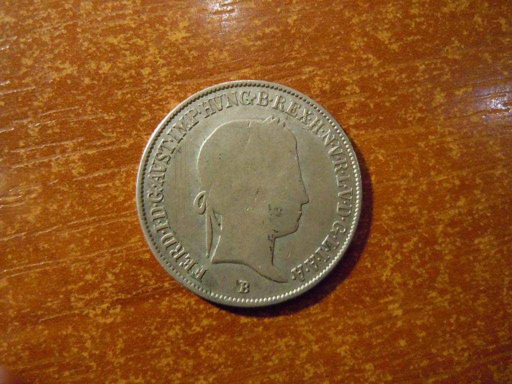 20 крейцеров 1841г(B) Венгрия, 6,48гр, серебро