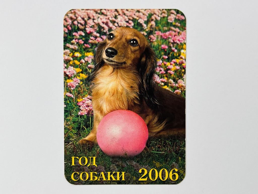 Год собаки. 2006. Карманный календарик